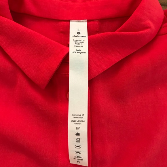 Lululemon full day ahead short sleeve shirt red - Picture 6 of 11